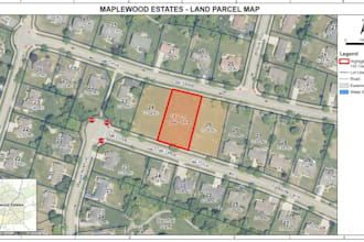 design professional property maps, parcel maps and  land plat maps