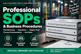 create professional sops and business procedures