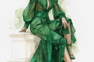 draw a fashion illustration