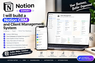 build a notion CRM and client management system