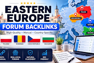 build forum backlinks from poland, romania, czech republic, bulgaria