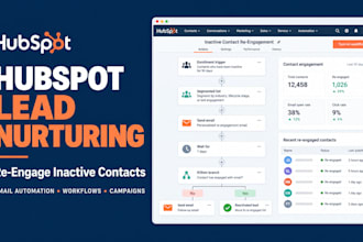 create a hubspot lead nuturing engagement workflow for inactive contacts