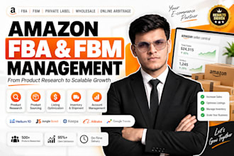 be your amazon virtual assistant for fba and fbm