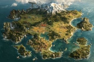 fantasy map design map illustration fantasy map