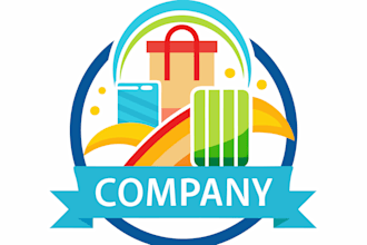 create a professional shopping and retail logo design