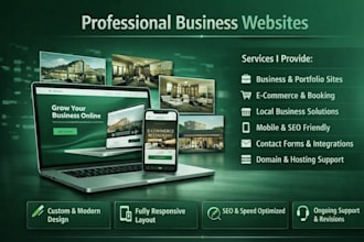 build a modern responsive business website