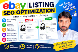 optimize your ebay listings with SEO titles and keywords