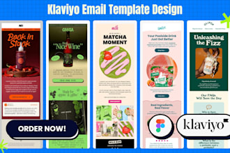 design klaviyo newsletter template shopify flows figma to klaviyo email design