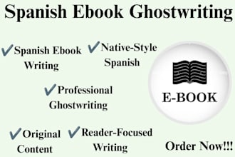 ghostwrite your high quality spanish ebook