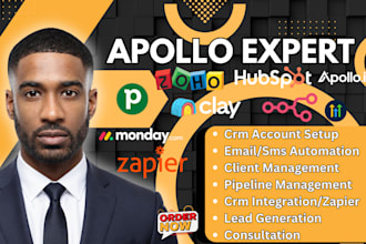 setup clay apollo hubspot CRM automation workflow and zapier integration