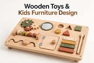 design wooden toys, kids furniture cad, cnc ready dfx files woodworking plans