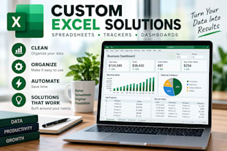 create custom excel spreadsheets trackers and dashboards