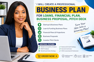 do business startup plan for loans, financial plan,business proposal ,pitch deck