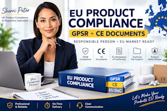 provide eu gpsr compliance, ce documents and product safety review