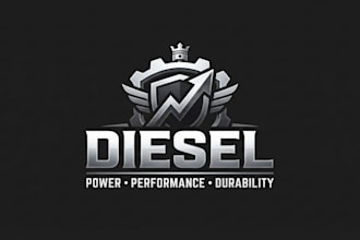 design a powerful diesel logo for your brand