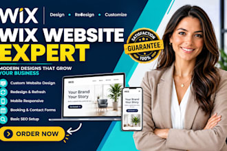 design and customize a modern wix website for your business or personal brands