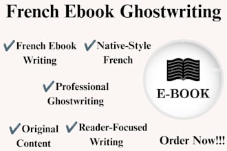 ghostwrite your high quality french ebook