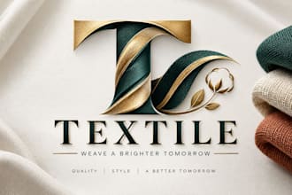 design a professional fabric, garment, or clothing  textile logo