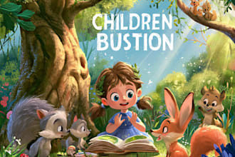 illustrate children book illustration, kids book, children
