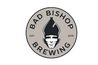 design bad bishop brewing beer bar logo