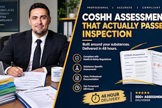 provide coshh risk assessments and rams for UK businesses