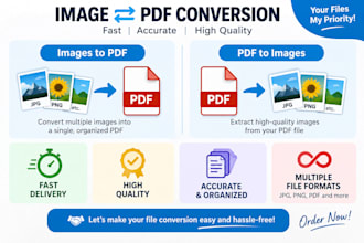 convert images to PDF and PDF to images