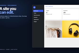 build a wordpress business website or woocommerce store