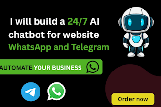build ai chatbot for website whatsapp and telegram