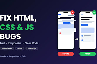 fix html CSS responsive issues and javascript bugs