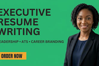 write an executive resume for senior managers and executives