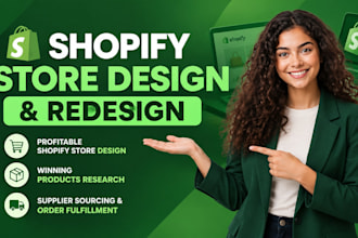 build shopify store design and redesign, clone copy shopify store website design