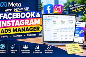 be your ads manager for facebook and instgram