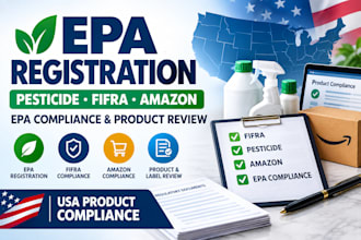 provide epa registration, pesticide consulting and amazon compliance