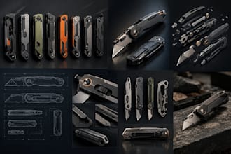 design folding utility knife, box cutter, utility cutter, edc tools, pocket tool