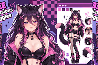 rig live2d vtuber model nsfw vtuber rigging anime vtuber commission for stream