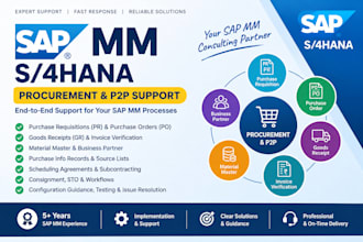 provide sap mm and s4hana procurement support