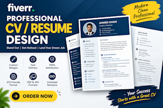 design a professional CV