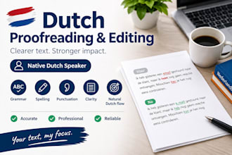 professionally proofread and correct your dutch text
