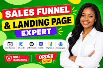 sales funnel clickfunnels 20 landing page kajabi expert unbounce carrd website