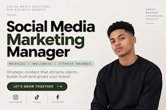 be social media marketing manager for medical, aesthetic clinic, wellness brands