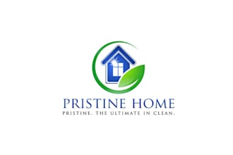 design super pristine home clean fresh logo