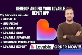 develop and fix your lovable and host with domain ai website, bolt, replit