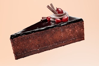create realistic 3d food products