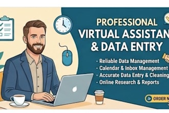 provide professional virtual assistant, data entry, and customer support