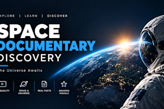 design cinematic space documentary youtube thumbnails