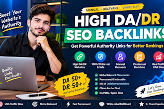 build high authority da DR backlinks through guest posting