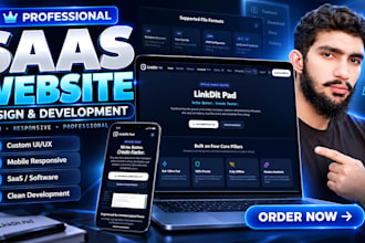 design a modern saas software website web design