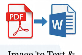 pdf to word , image to text and handwriting typing