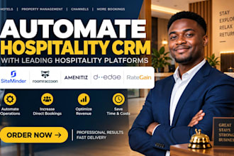 automate hospitality CRM with siteminder roomraccoon amenitiz d edge rategain