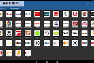configure m3u playlist, restream, live tv app, 8k server with panel